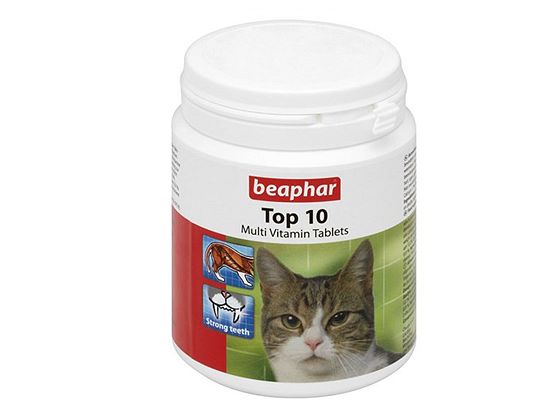 Beaphar Top 10 Cat - Πολυβιταμίνες σε ταμπλέτες για γάτες 180Tabs