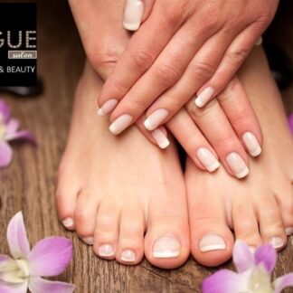 <strong>Μανικιούρ&nbsp;</strong><strong>με ημιμόνιμη βαφή</strong>&nbsp;και&nbsp;<strong>Spa Πεντικιούρ</strong>&nbsp;