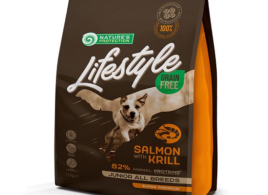 Nature's Protection Lifestyle Grain Free Salmon with Krill - Junior