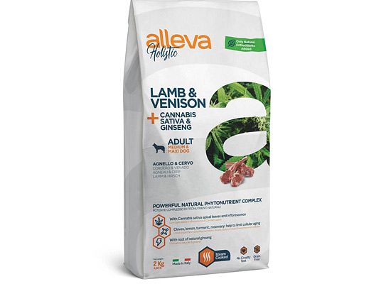 Alleva HOLISTIC LAMB & VENISON ADULT MEDIUM-MAXI DOG CANNABIS
