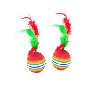 Eurosiam Set Μπαλάκια Rainbow με Φτερά (2 Τεμ)