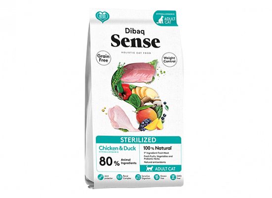 Dibaq Sense Cat Holistic Hypoallergenic Grain Free Sterilized Chic