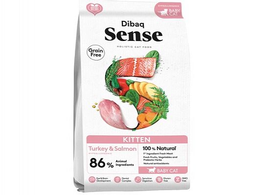 Dibaq Sense Cat Holistic Hypoallergenic Kitten Turkey and salmon