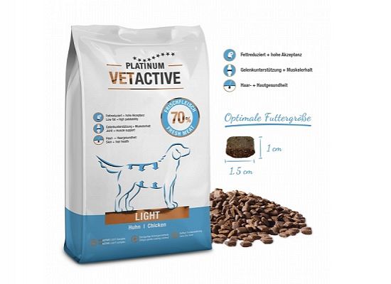 PLATINUM VETACTIVE Light Μαγειρευτή (FSG) Ξηρά Τροφή Παχύσαρκου Σκύλο