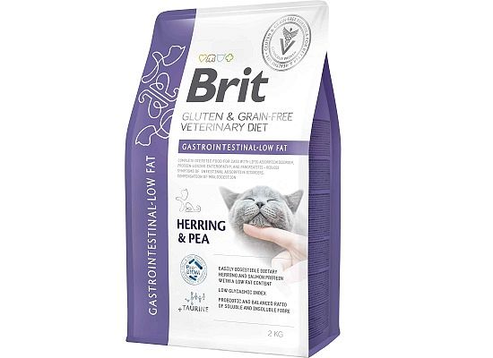 Brit Vetenirary Diets Cat Grain Free Gastrointestinal-Low Fat Herring & Pea