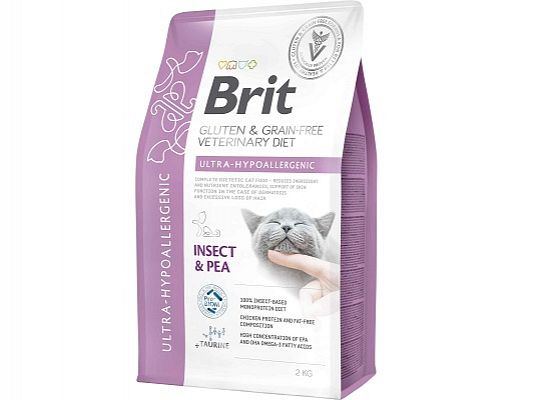 Brit Vetenirary Diets Cat Grain Free Ultra-Hypoallergenic Insect & Pea