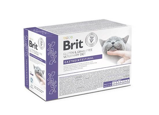Brit Vetenirary Diets Grain Free Cat Fillets in Gravy Gastrointestinal Φακελάκια