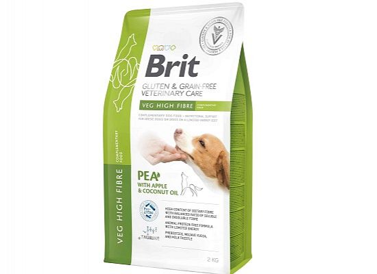 Brit Vetenirary Diets Grain Free Veg High Fibre Pea with Apple & Coconut Oil