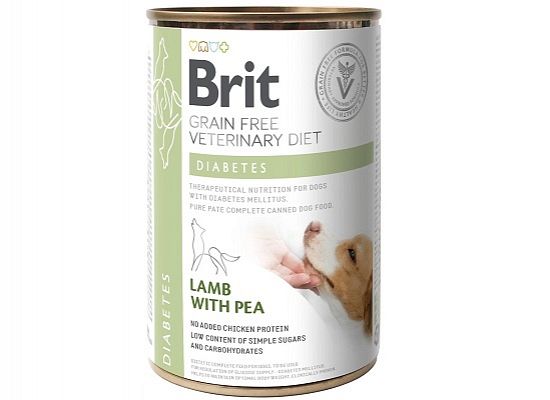 Brit Vetenirary Diets Κλινική Κονσέρβα Diabetes 400gr για Σκύλο