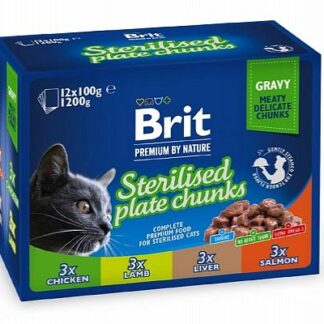 BRIT BY NATURE Cat Pouches FAMILY PACK STERILIZED