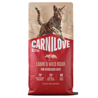 Brit Carnilove Cat Lamb & Wild Boar. Sterilised