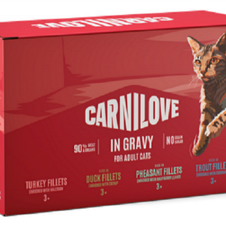 Brit Carnilove Pat Pouch in Gravy Multipack for Adult Cats