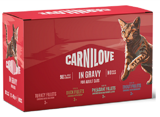 Brit Carnilove Pat Pouch in Gravy Multipack for Adult Cats