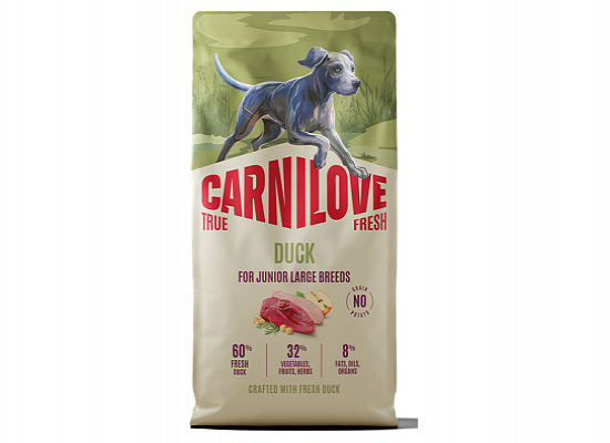 Brit Carnilove True Fresh Dog Junior Large Duck