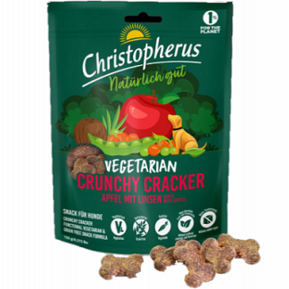 Christopherus Dog Crunchy Cracker Vegetarian Apple with Lentils