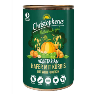 Christopherus Vegetarian Oat with Pumpkin κονσέρβα σκύλου.