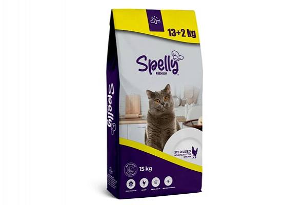 Spelly Premium Low Grain Τροφή για Στειρωμένες Γάτες με Κοτόπουλο