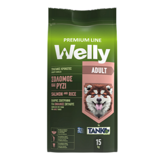 Welly Premium Line Adult με σολομό και ρύζι