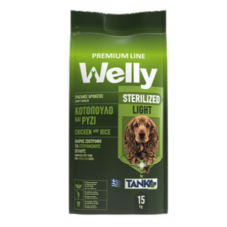 Welly Premium Line με κοτόπουλο και ρύζι για στειρωμένα