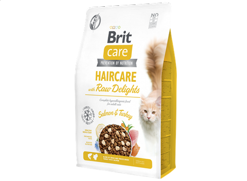 BRIT CARE Cat Haircare with Raw Delights Salmon & Turkey